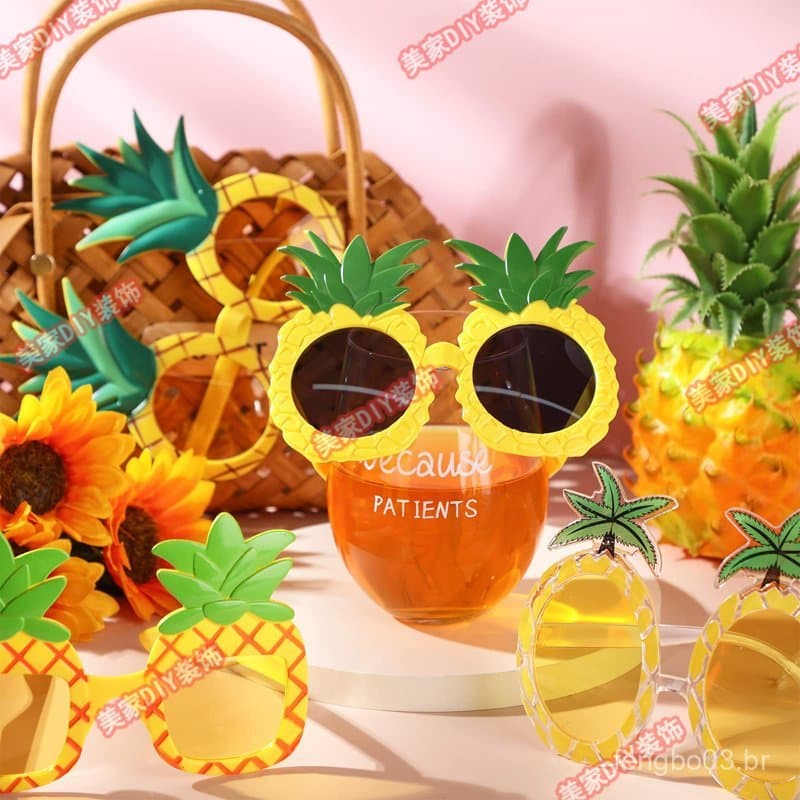 Festa temática de abacaxi, encontro na praia havaiana, festa de frutas, festa dançante, diversão JXRA