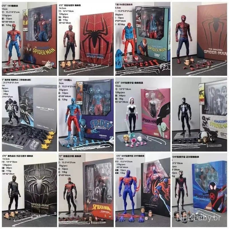 Ct Toys Série Completa Mafex 143 Ben Reilly Versão em Quadrinhos Marvel Figura de Ação Brinquedo Presente QOWL