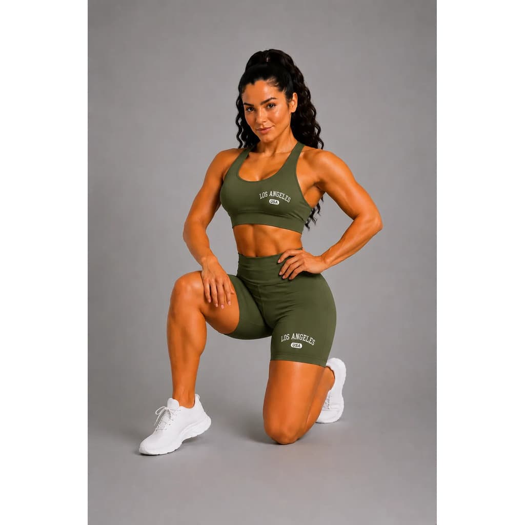 Conjunto De Academia Top E Shorts Los Angeles