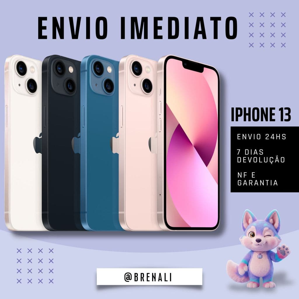 iPhone 13 / 13 Pro / 13 Pro Max Apple - 128GB e 256GB | Original Garantia 12 MP Camera IOS