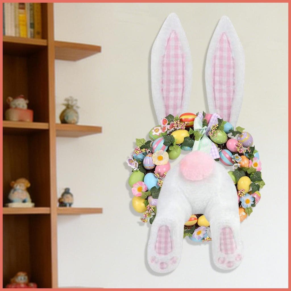 Acessório De Guirlanda De Coelho , Bunda E Orelhas , Páscoa Pendurado Para Festa De Feriado De Primavera , Explicação In