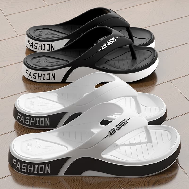 Nova moda Casual resistente ao desgaste flip-Flops masculino verão sola macia antiderrapante praia flip-