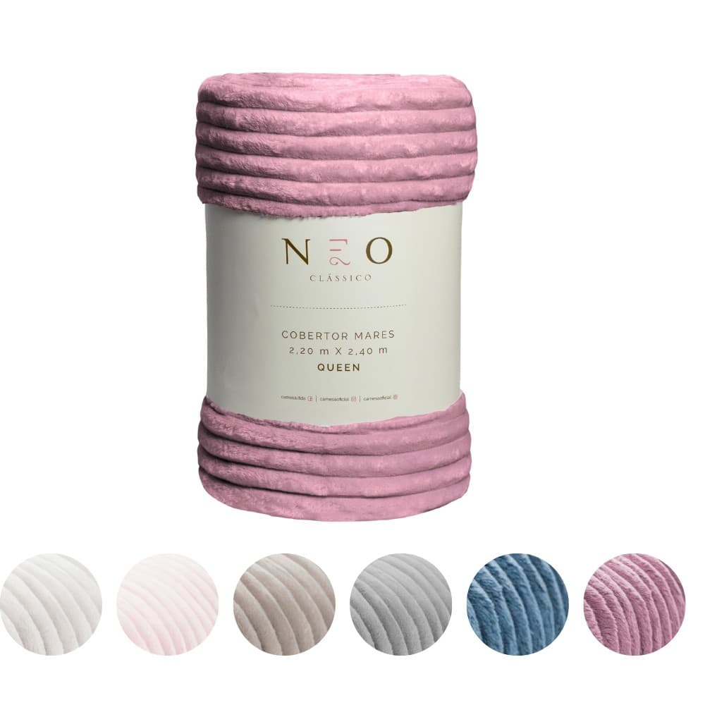 Cobertor Queen Neo Mares 220x240 cm Canelado 300g/m²