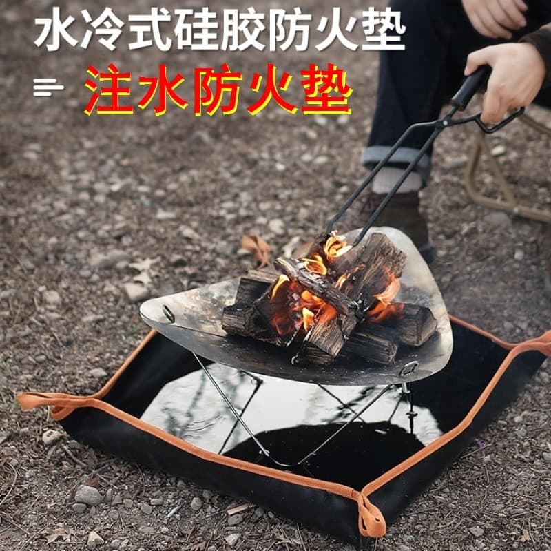 Almofada à prova de fogo de Silicone dupla face para injeção de água Acampamento ao ar livre Resfriamento de água Pano à