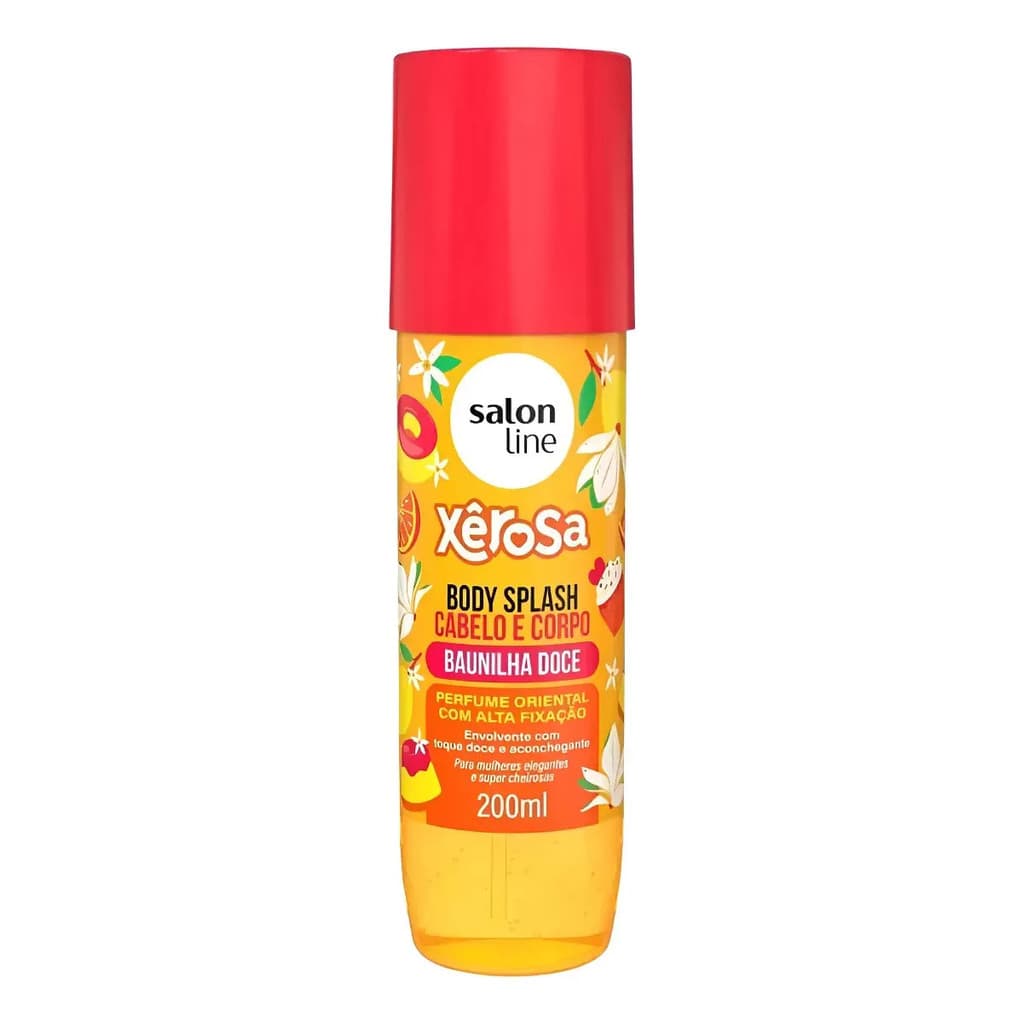 Body Splash Cabelo E Corpo Salon Line Xêrosa Baunilha Doce 200ml