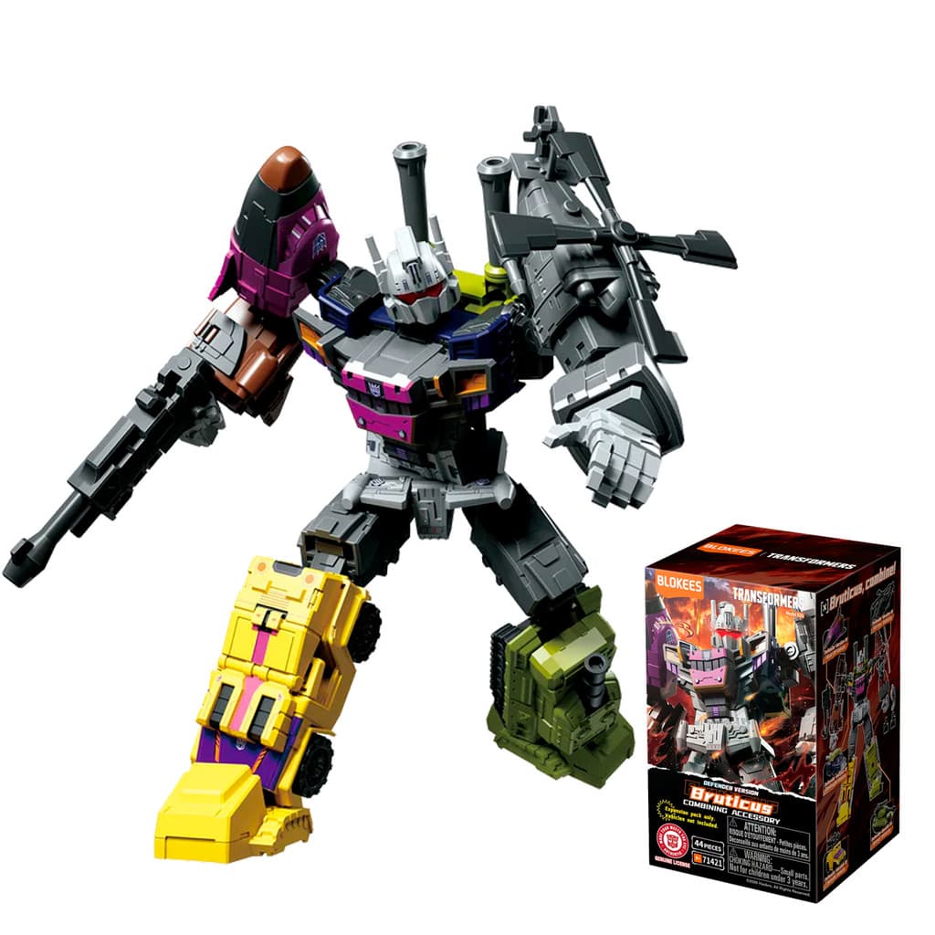 Boneco Coleção Transformers Defender Version Bruticus Combining Accessory Mini Blokees