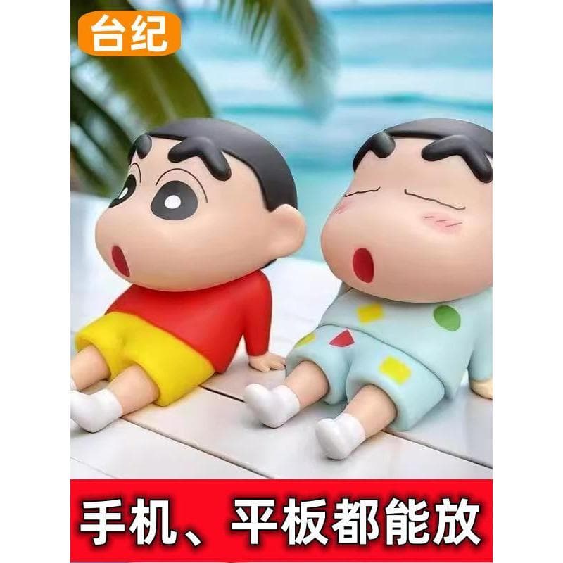 TJ Crayon Shin-Chan Suporte para celular Camisola de mesa Shin-Chan Enfeites feitos à mão Nohara Shinnosuke