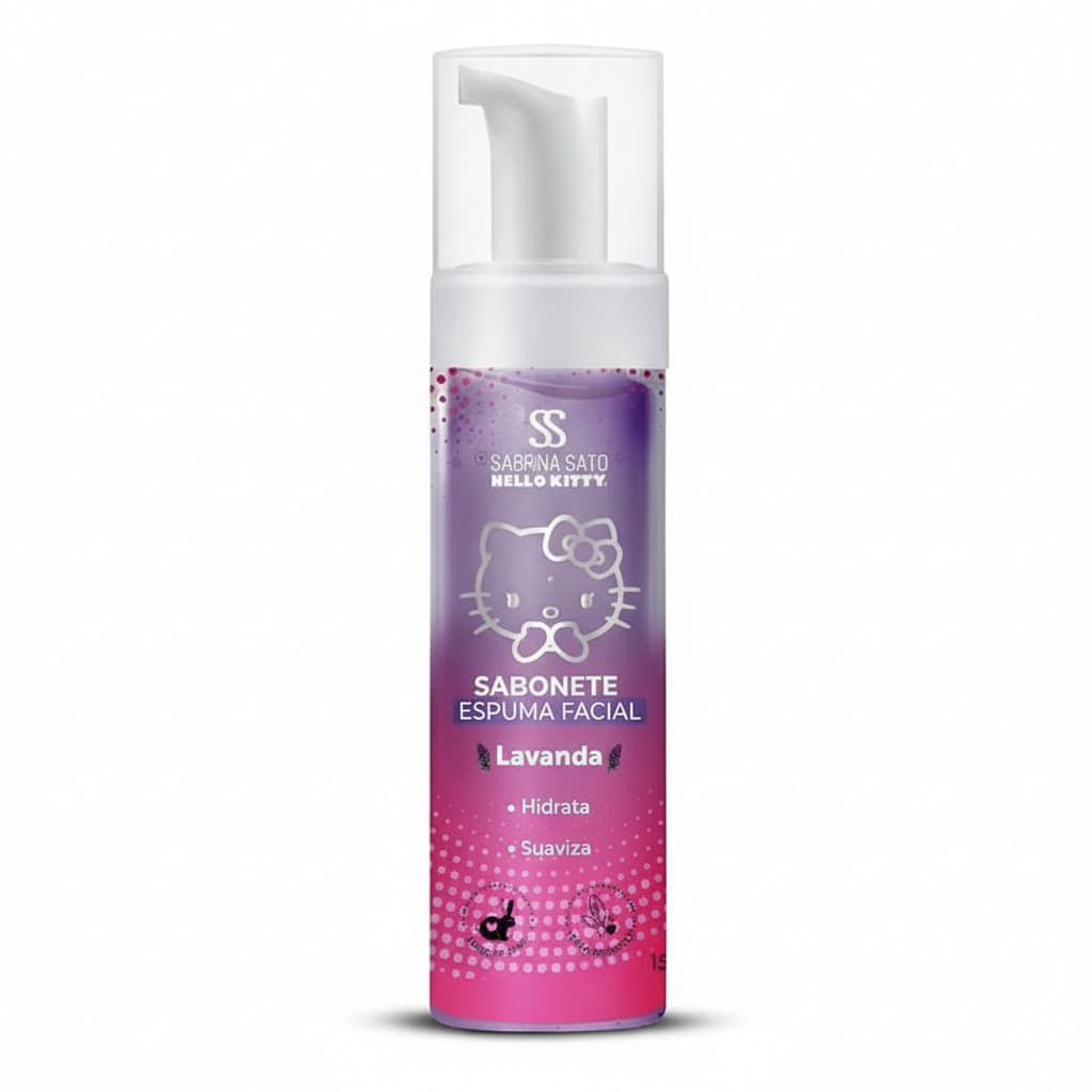 Sabonete Espuma Facial Lavanda Hello Kitty 150ml