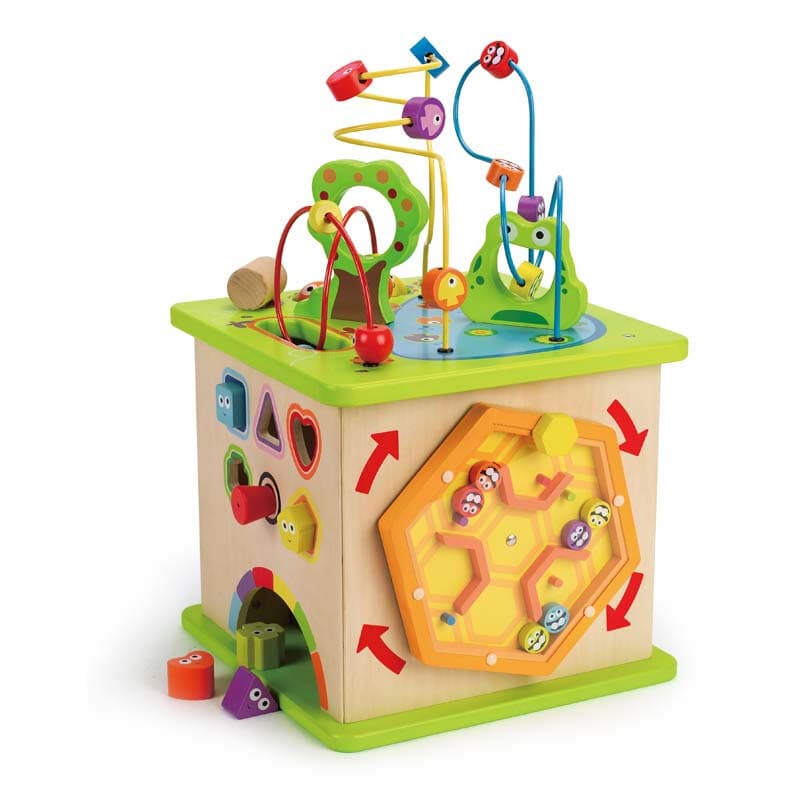 Hape Happy Farm Brinquedo Frisado Floresta Animal Infantil Crianças Bebê Variedade Hexaedro Brinquedos