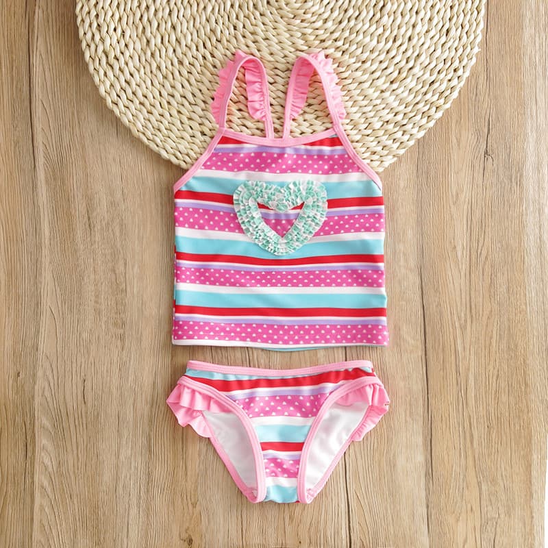 Crianças maiô meninas bebê estudante maiô beira-mar Split Bikini meninas de secagem rápida primavera quente maiô