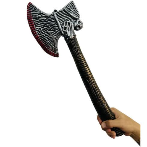 Machado de Brinquedo Viking Guerreiro Gladiador Medieval Plástico Fantasia Cosplay Halloween