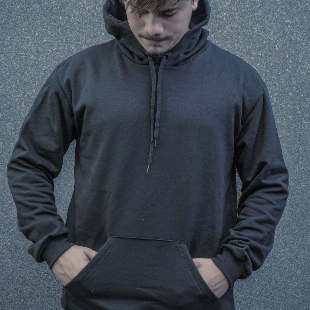 Blusa de Frio Moletom Canguru Liso com Capuz Confortável 100% Algodão
