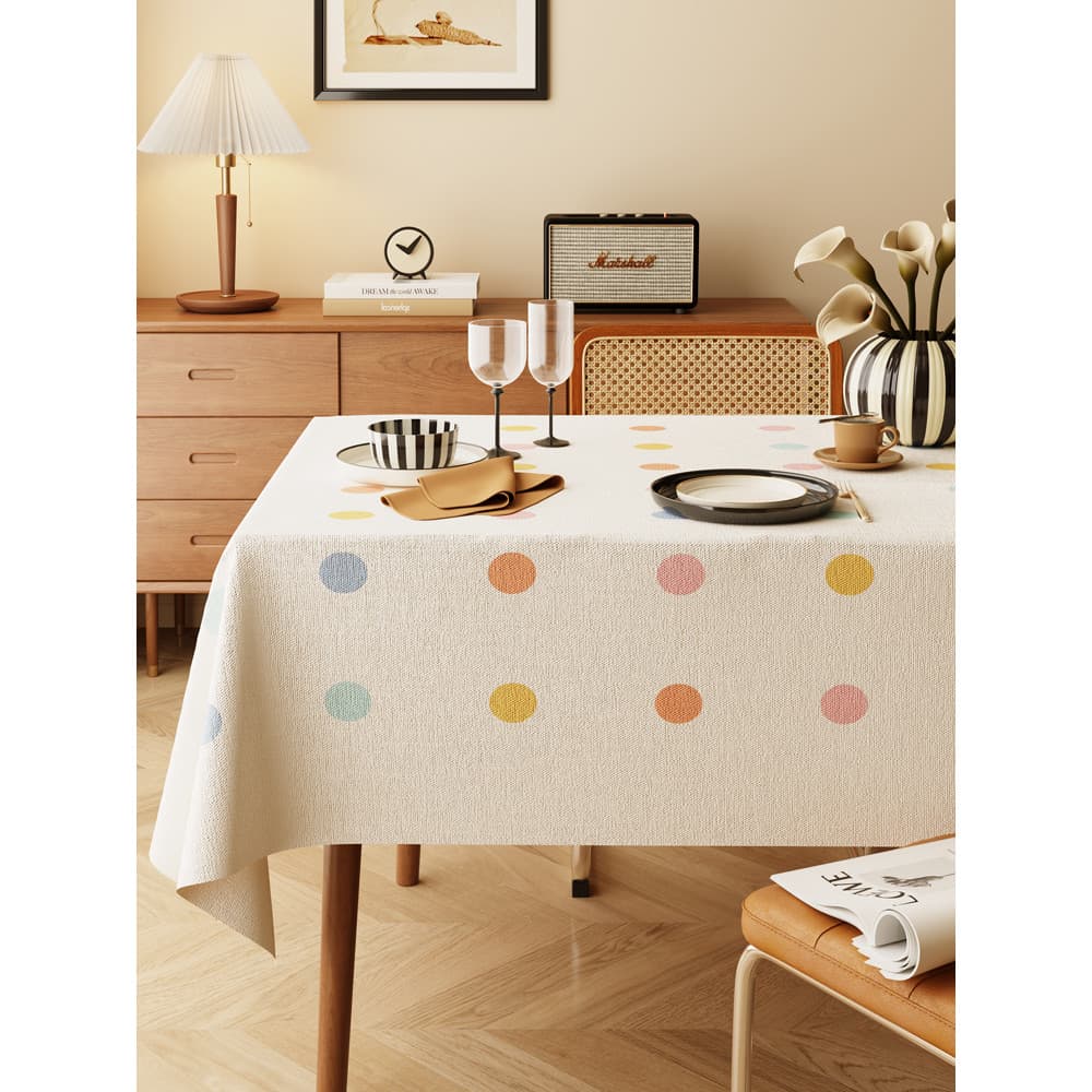 Toalha de mesa pequena e fresca, à prova d'água, à prova de óleo, descartável, pvc, atmosfera, Anti-escaldante, proteção