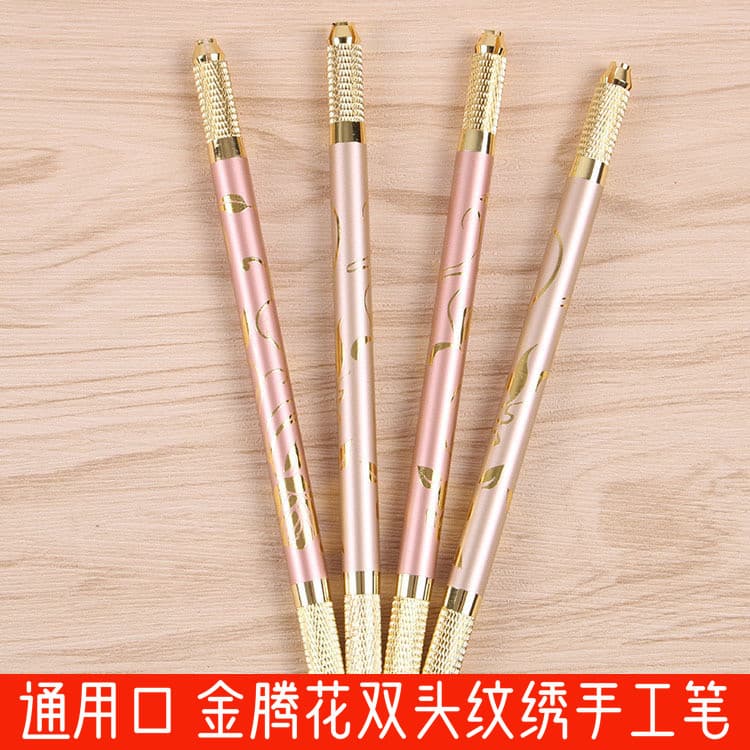 Caneta artesanal de tatuagem de dupla utilização, caneta de nebulização multifuncional de duas cabeças, alta qualidade,