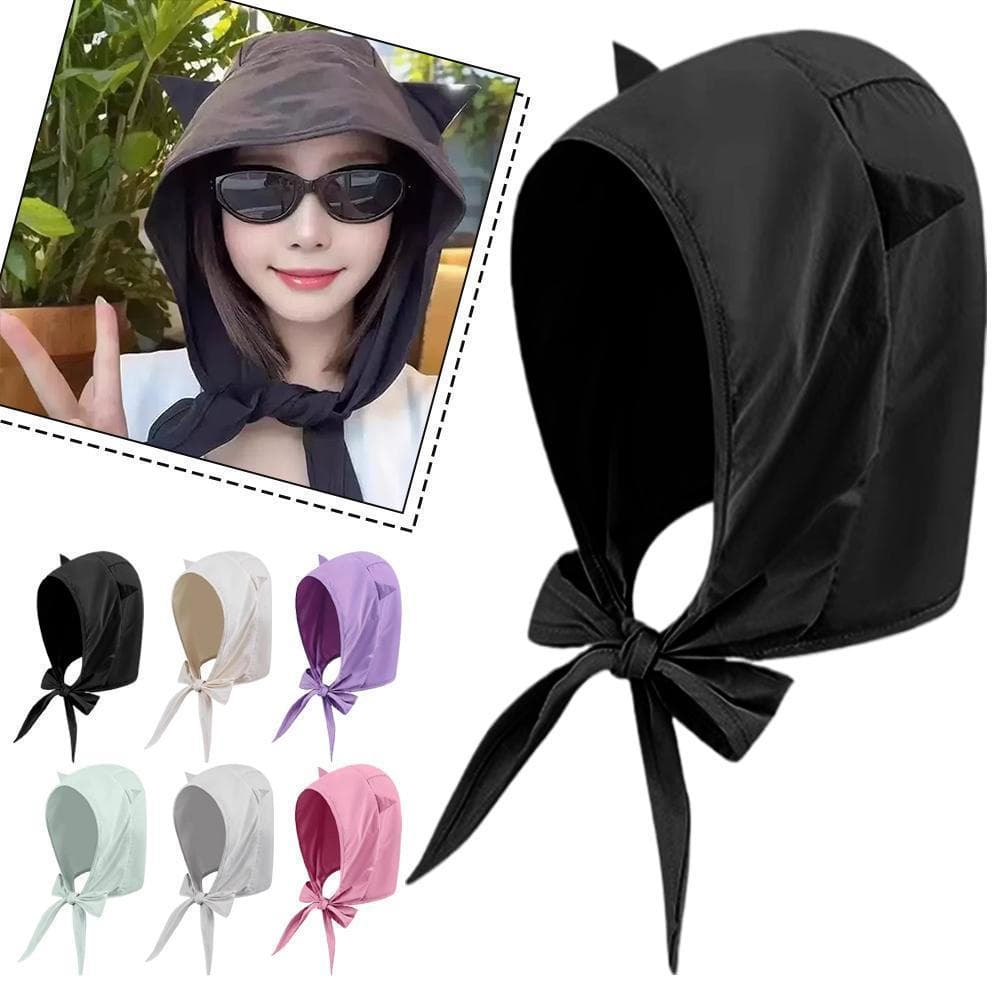 Chapéu De Proteção Solar Feminino Lenço Boné De Secagem Rápida Pulôver Ao Ar Livre Sólido Cor N8d1