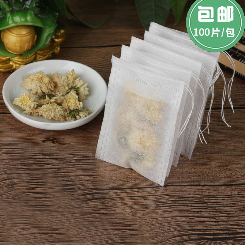 100 pçs 6*8 sacos de chá descartáveis de tamanho pequeno sacos de chá sacos de tempero sacos de medicina chinesa sacos d