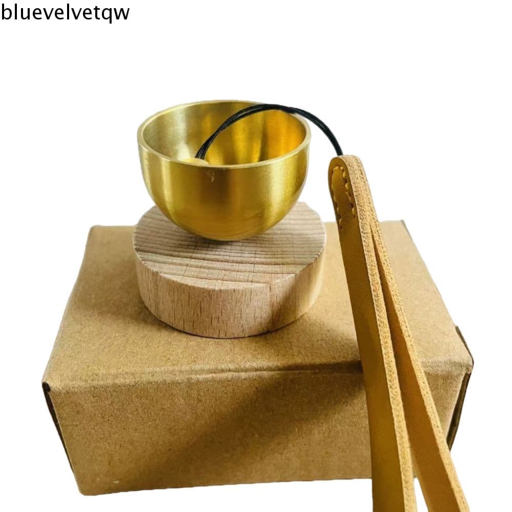 BLUEVELVETQW Tigela De Canto Tibetana , Mini Meditação Musical , Ferramenta De Relaxamento Som De Cobre