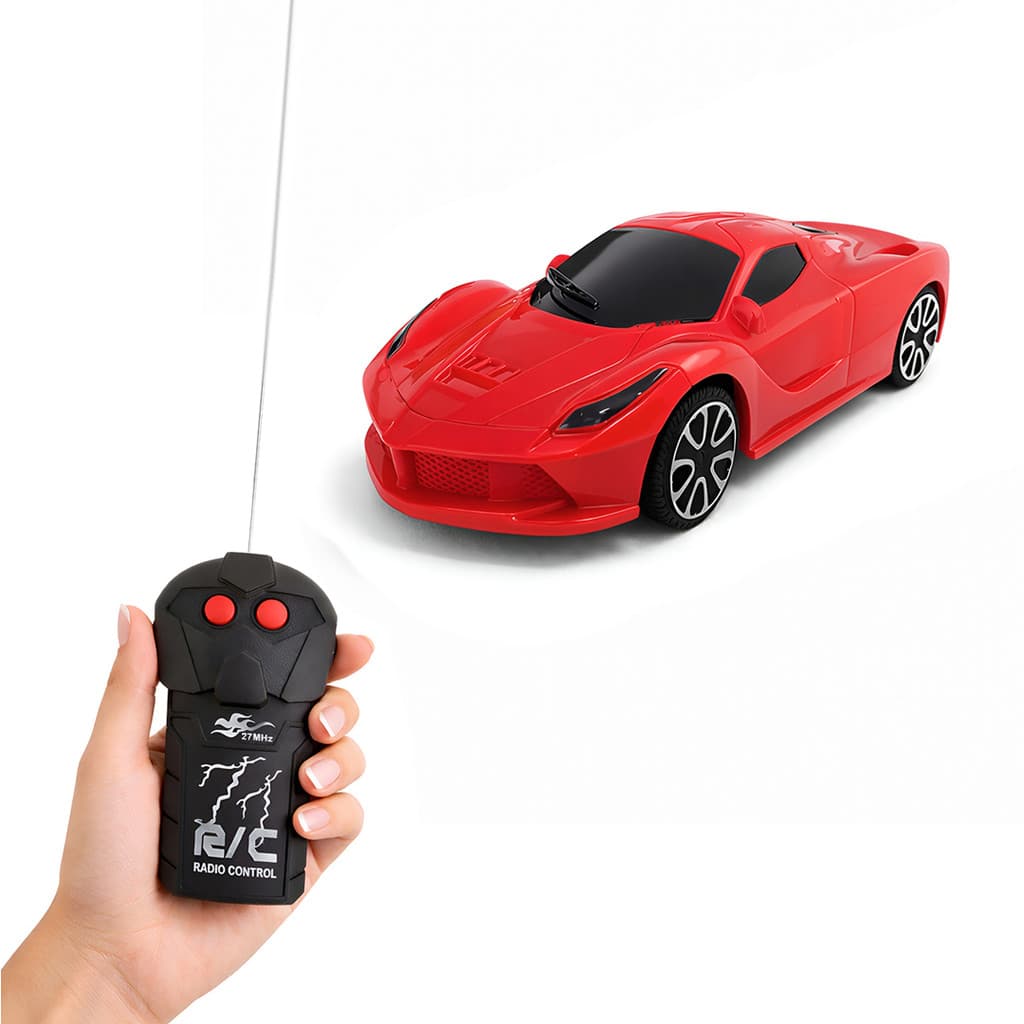Mini Ferrari de Controle Remoto Escala 1:24 Carrinho de Brinquedo - Vermelha