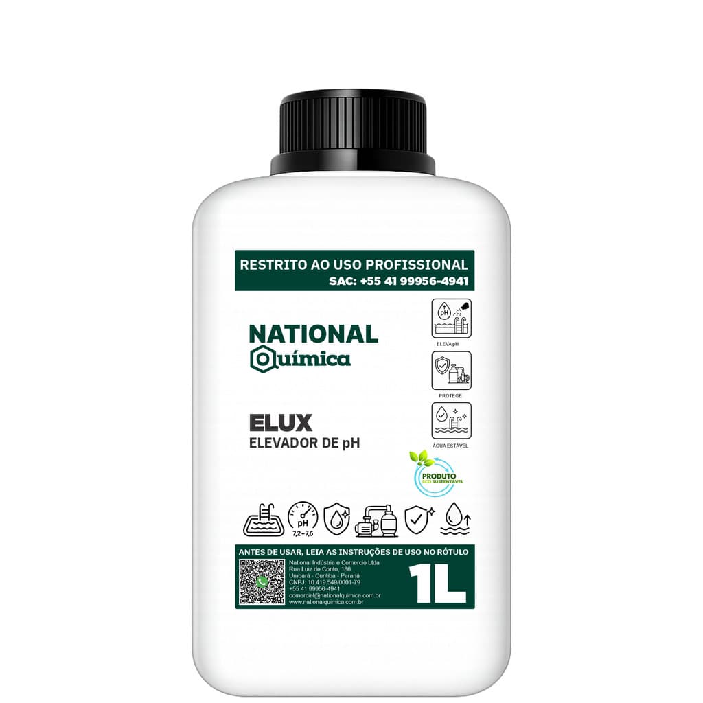 Elevador de pH 1 L Elux National Química