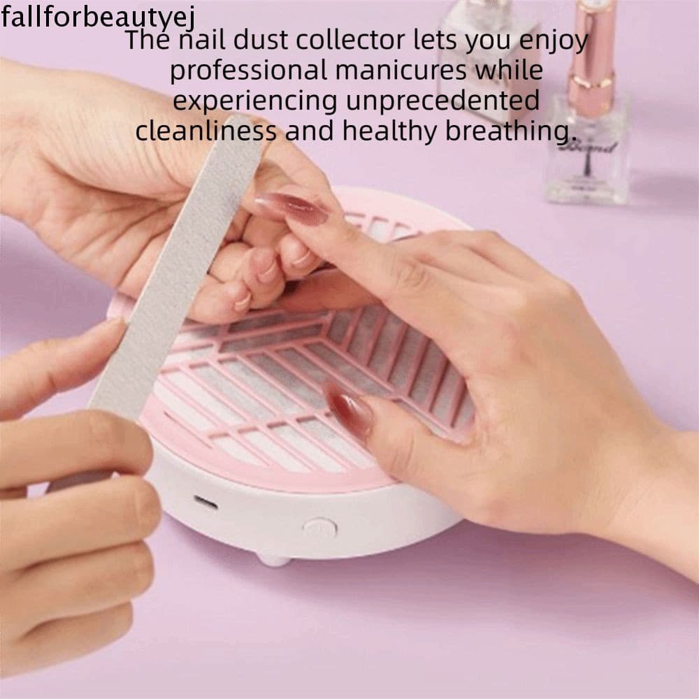 Aspirador De Pó Para Unhas FALLFORBEAUTYEJ , Mini Coletor De Baixo Ruído Com Reprodutor Individual , Portátil