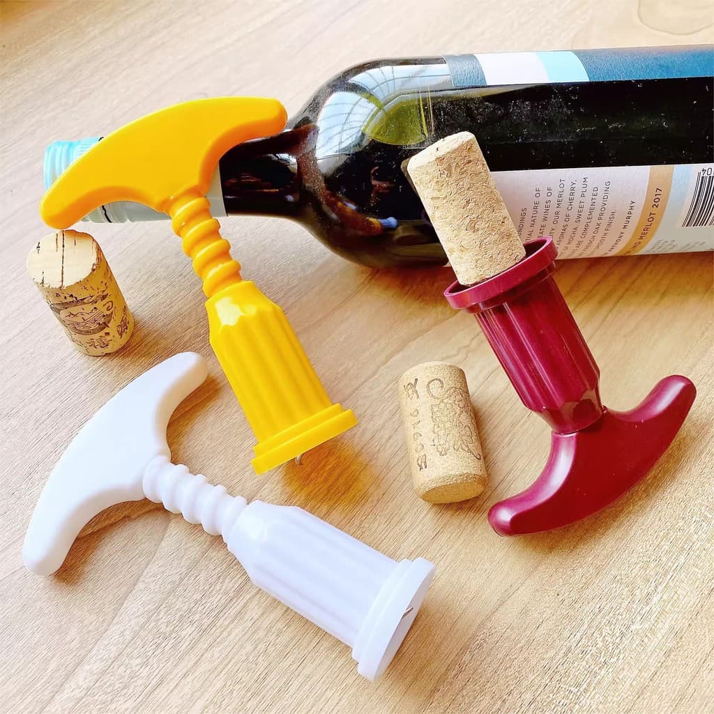 Saca-rolhas de vinho tinto, saca-rolhas de cerveja, chave de fenda de plástico, aço inoxidável, multifuncional, ferramen