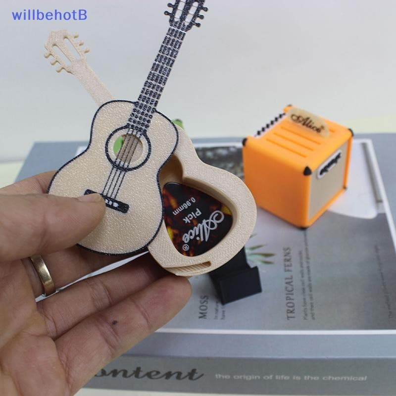 [WillbehotB] Suporte Para Palheta De Guitarra Portátil De Grande Capacidade Impresso Em 3D À Prova D'água De Poeira Palh