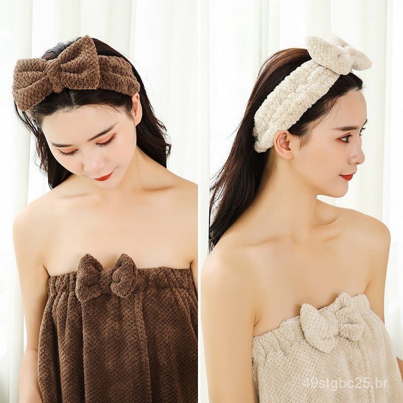 Faixa de cabelo para banho, acessório de cabeça, faixa de cabelo para mulheres, faixa de cabelo para lavar o rosto, cobe
