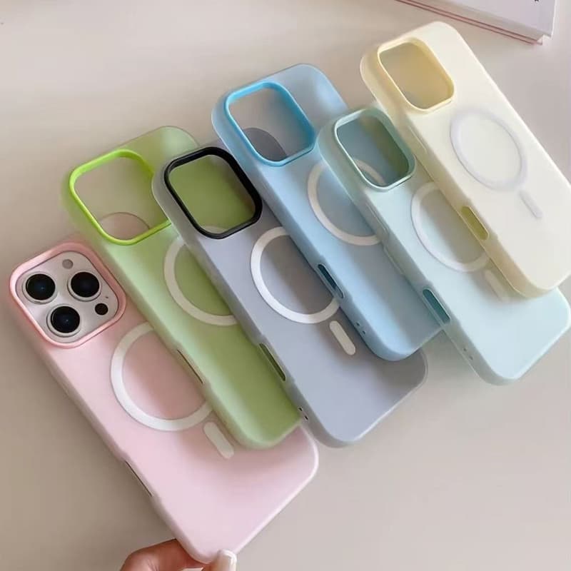 Capinha Capa Celular para iPhone XS 11 12 13 14 15 16 17 Promax Capinha Magnética Várias Cores