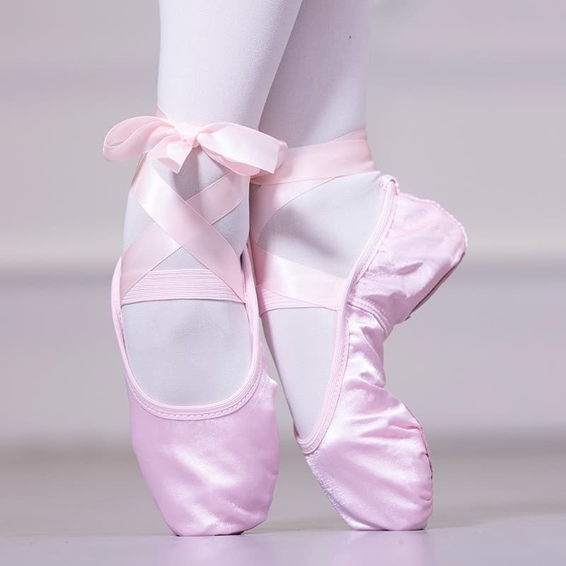 Sapatilhas De Dança De Balé Para Meninas , Sapatos De Chão Macios Rosa Treinamento De Jardim De Infância