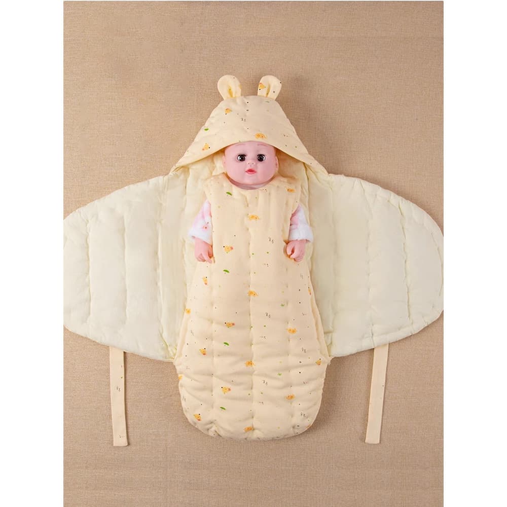 Outubro colcha de bebê saco de dormir 2 em 1 puro algodão artesanal bebê Anti-choque borboleta engrossado colcha de algo