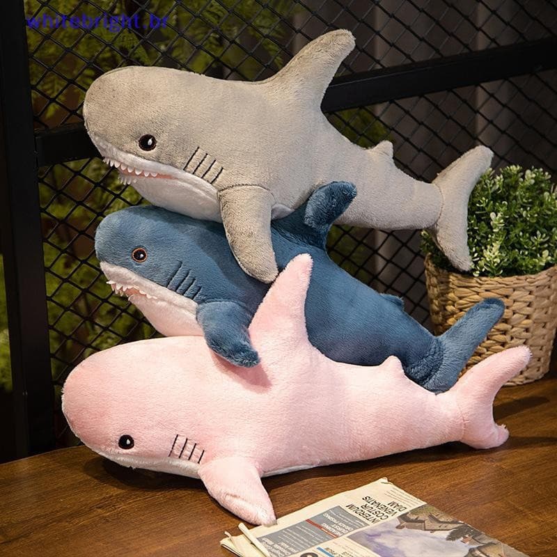 WT 30 Cm Tubarão Brinquedo De Pelúcia Macio Bicho Travesseiro De Leitura Presentes De Aniversário Almofada Boneca Presen