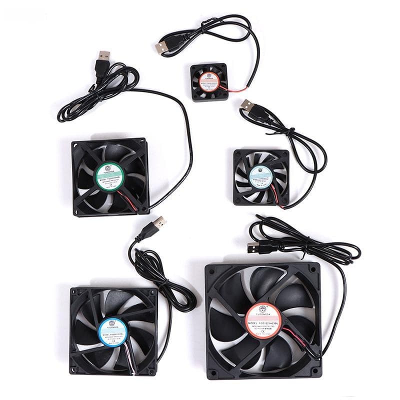Ventilador De Rolamento De Manga Sem Escova USB 5V Para Conjunto De Resfriamento Silencioso De Computador PC COD GJQ1