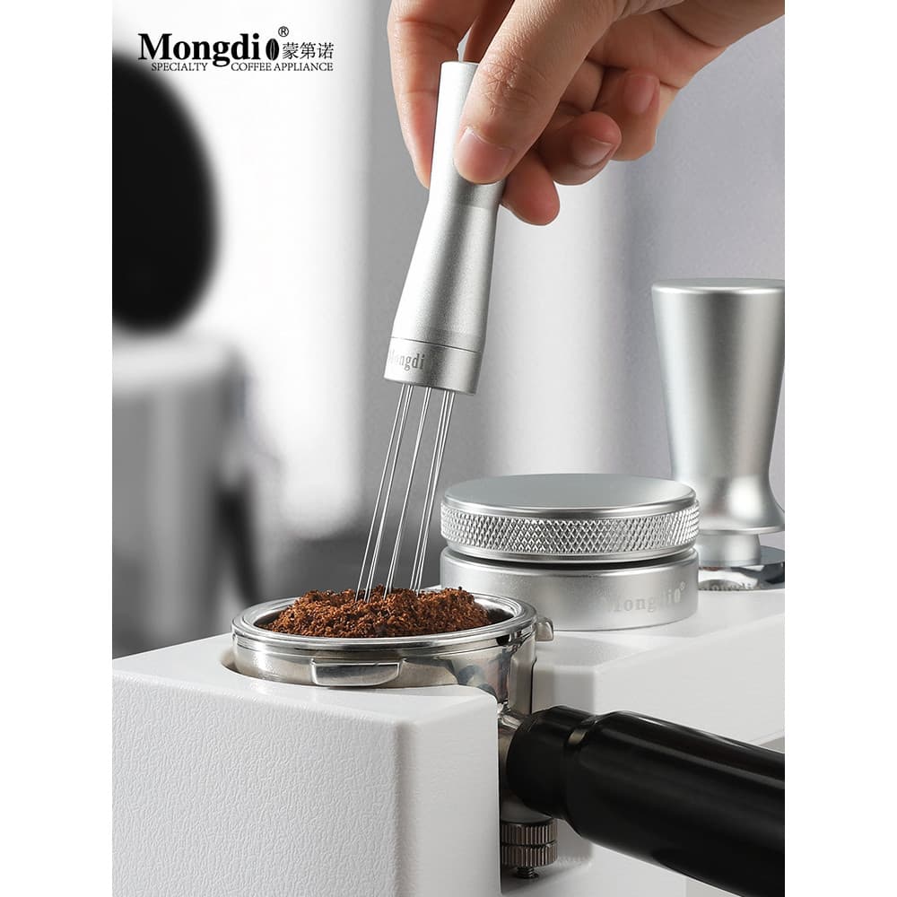 Mongdio Pano de Café Pó Agulha Máquina de Pano em Pó Agulha de Agitação de Pó Agitador de Pó Solto Agulha de Pó Solto Má