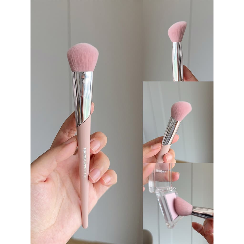 Pó nórdico com tampa, tamanho pequeno, Blush, superfície, brilho médio, destaque, pincel de maquiagem, expansão, cor, cr