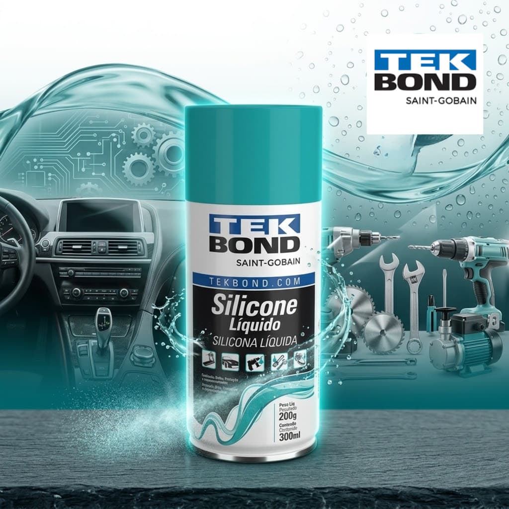 Silicone Spray Tekbond - Lubrificação e Proteção de Alta Qualidade 300ml