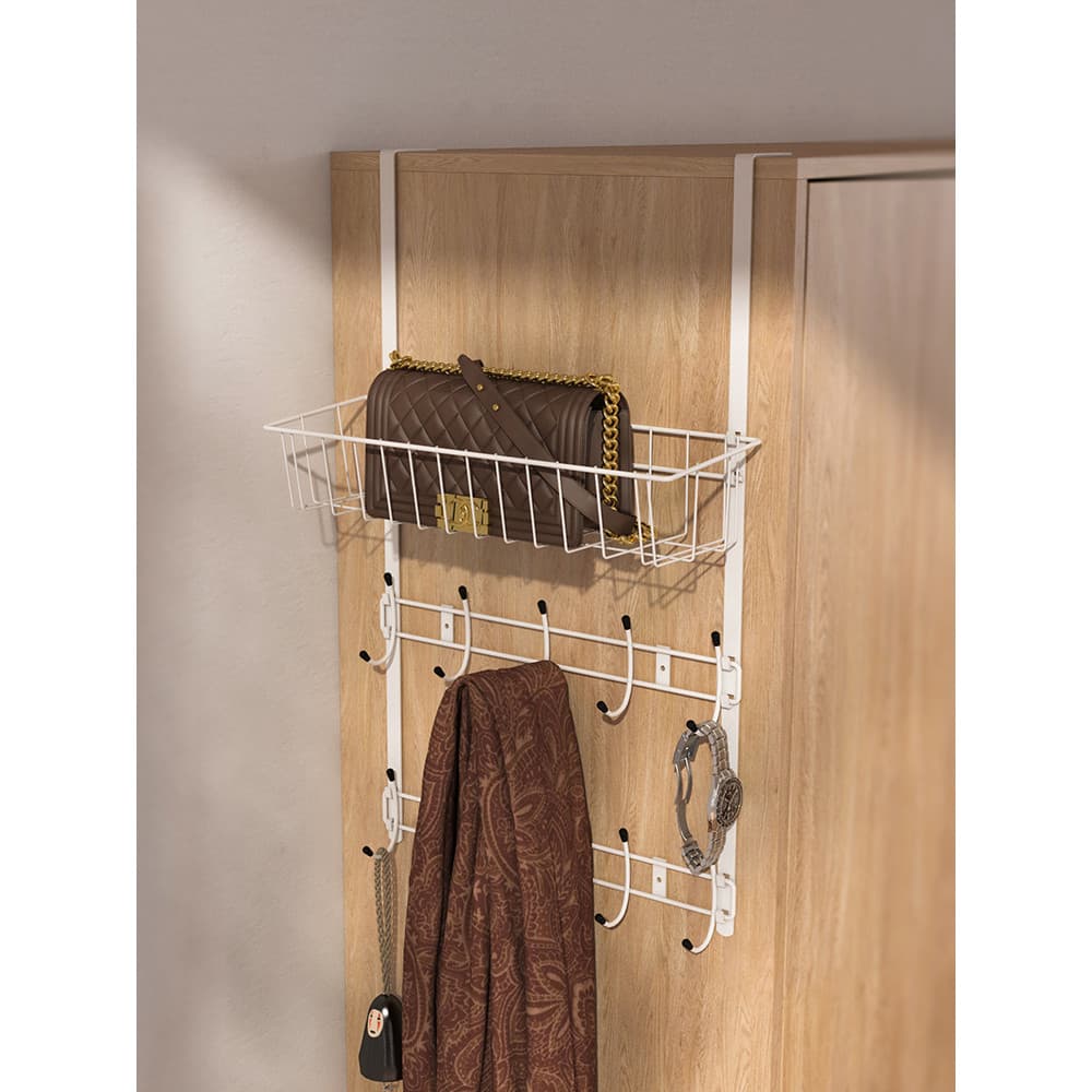 Cabide externo para guarda-roupa, gancho lateral para armário, sem perfuração, gancho estendido para roupas, cabide late