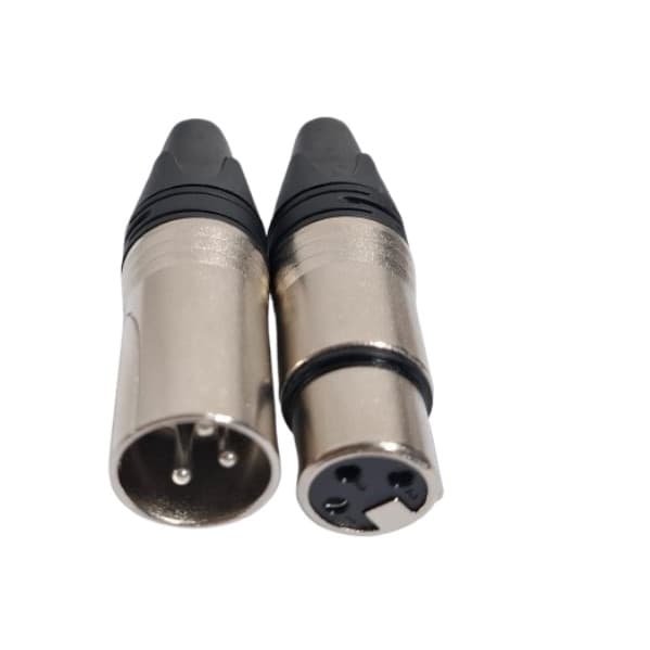 Conector Canon Plug XLR Pro Femea e Macho