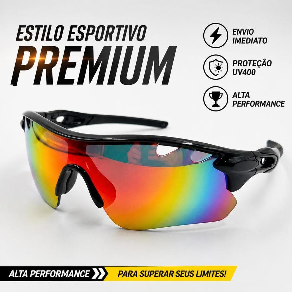 Óculos Sport Vision – Estilo Esportivo
