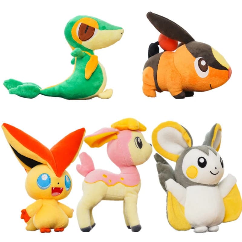 Pokemon Pelúcia Tepig Victini Snivy Emolga Deerling Cyndaquil Dormir Charizard Gengar Sprigatito Pachirisu Brinquedos De