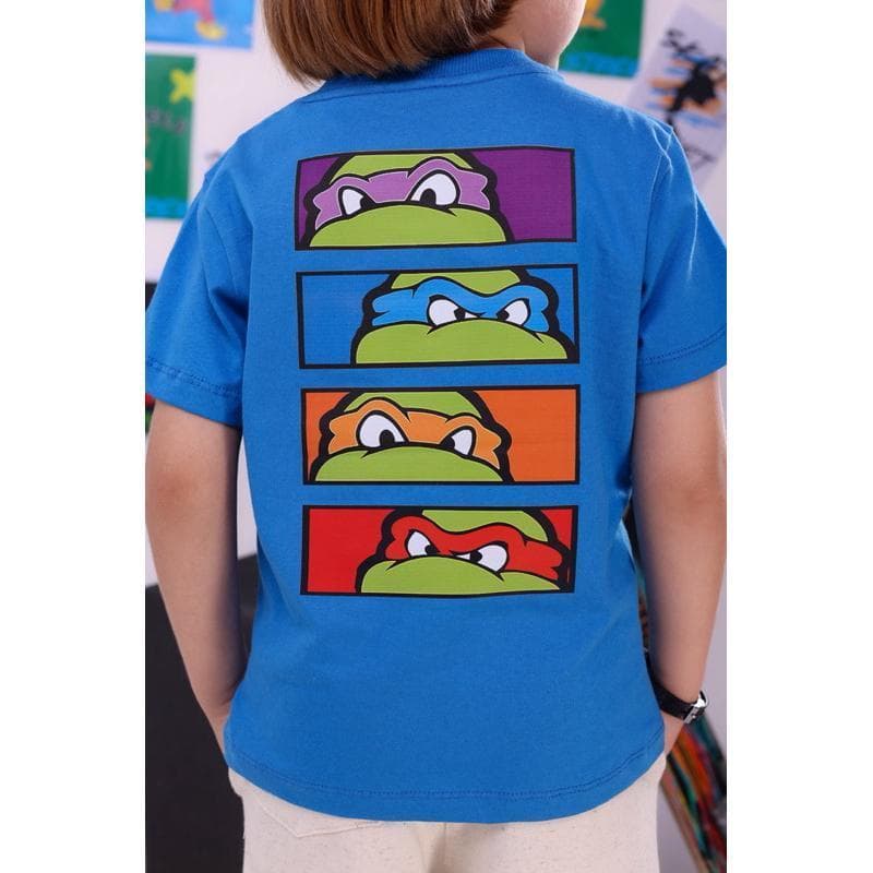 Camiseta Infantil Meninos Tartarugas Ninja 100% Algodão, Tecido Macio, Manga Curta, Moda Kids 2 a 16