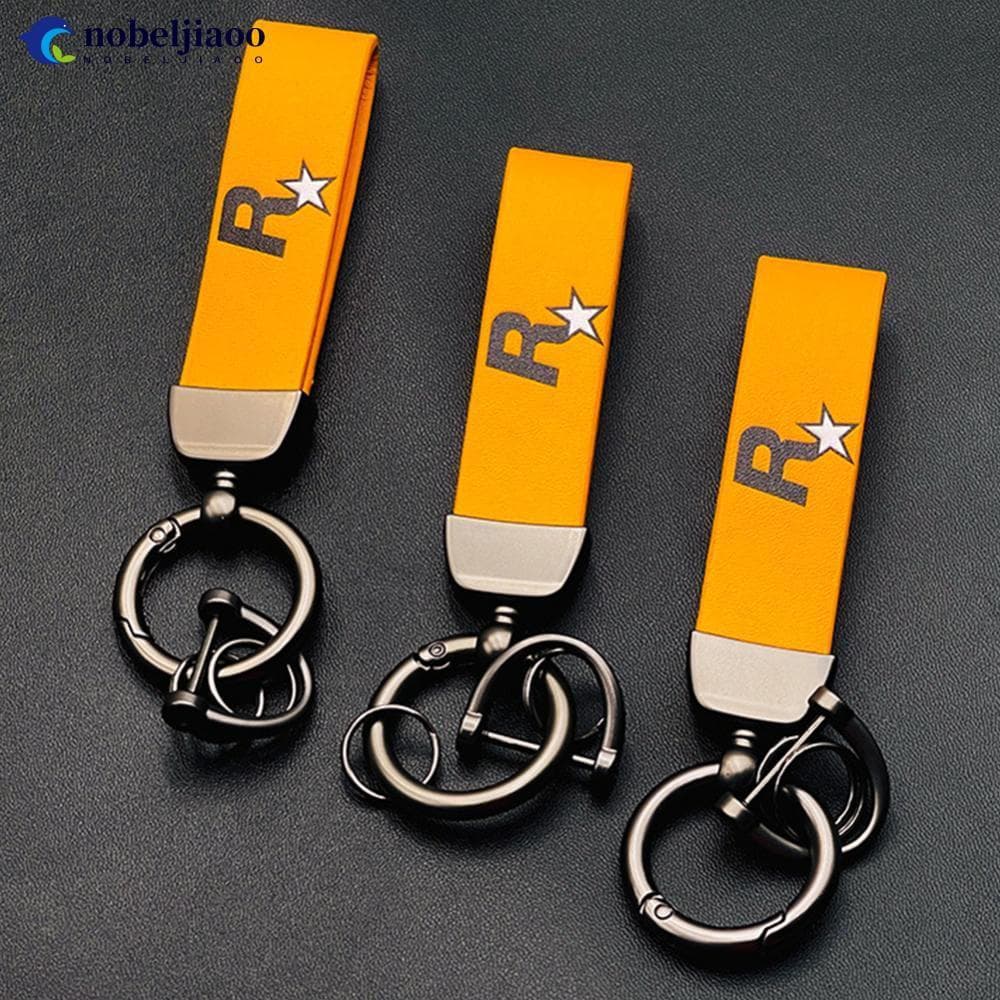 NOBELJIAOO 1 peça de chaveiro de nylon durável para carro com múltiplos pingentes K3T5 E8CK