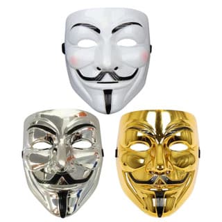 Máscara V. de Vinganca Hacker Anonymous Vendetta - 3 Cores