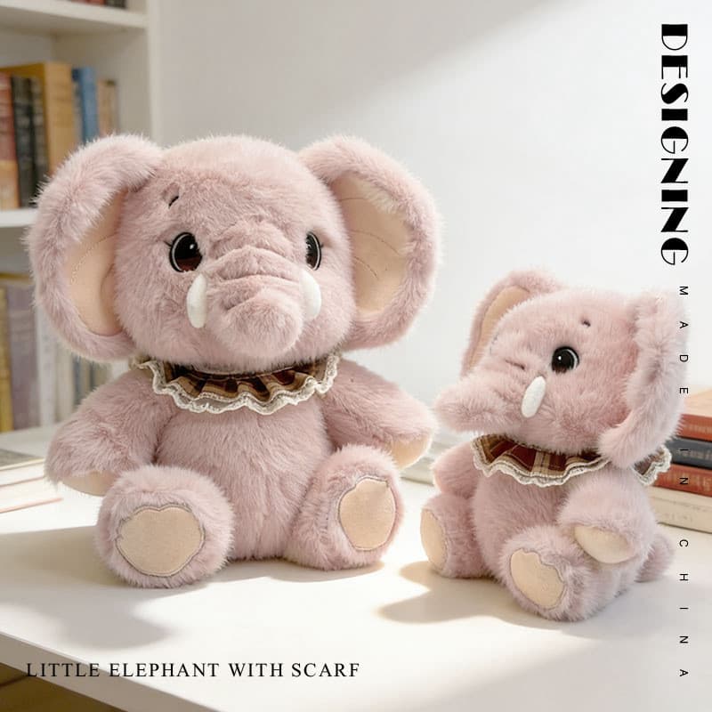 Bonito Elefante Sentado Brinquedo De Pelúcia Macio Animal Boneca Dormir Companheiro Presente Para Crianças Aniversário D