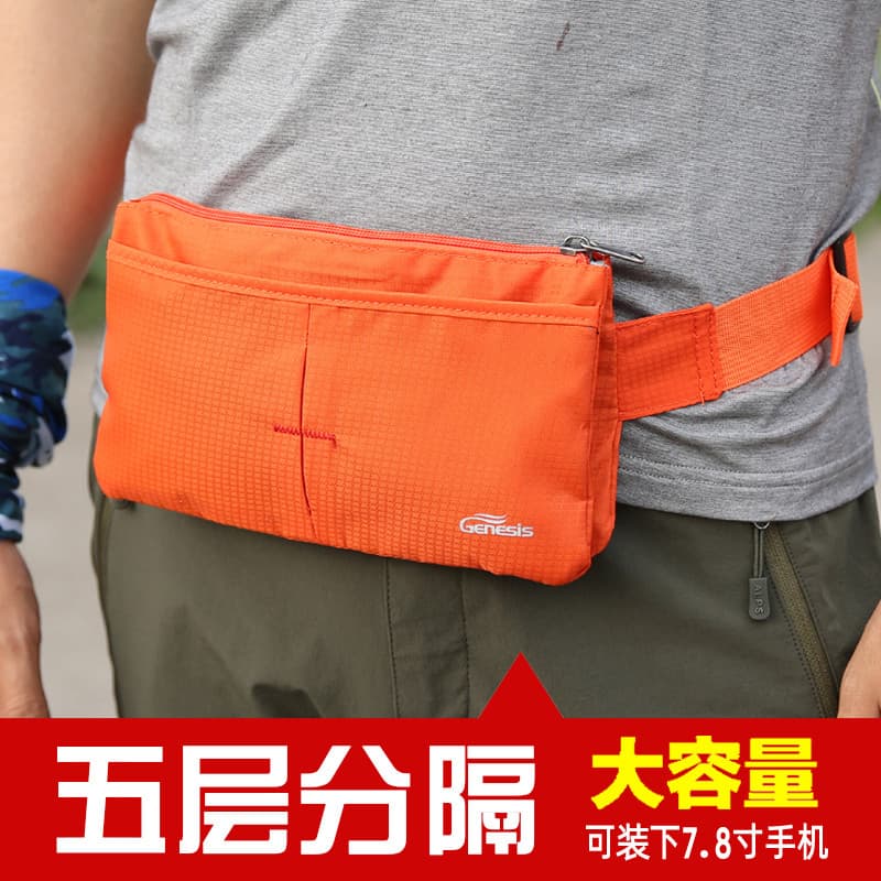 Multifuncional Close-Fitting masculino feminino saco de cintura ao ar livre telefone móvel grande capacidade repelente d