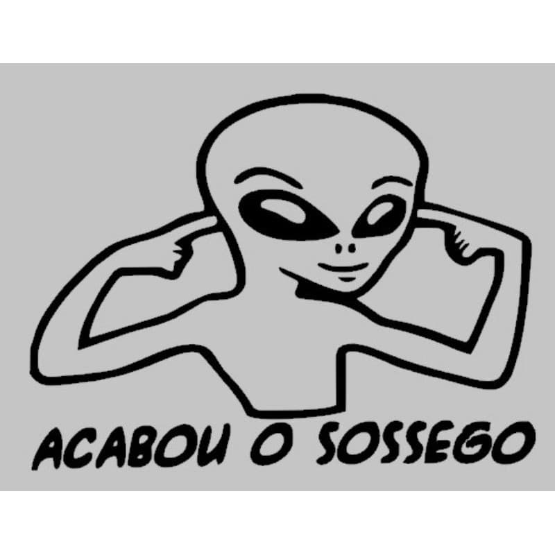 Adesivo Automotivo Acabou o sossego ET