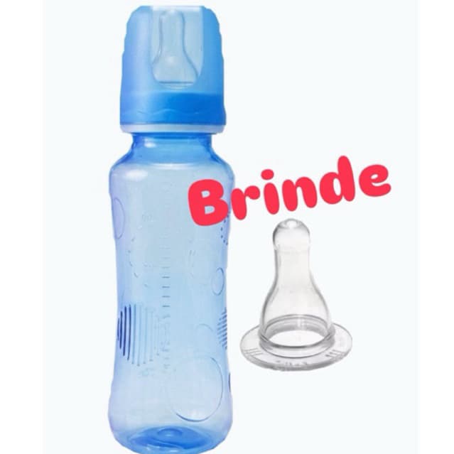 Mamadeira barato 240 ml Bico de Silicone + bico de silicone nova