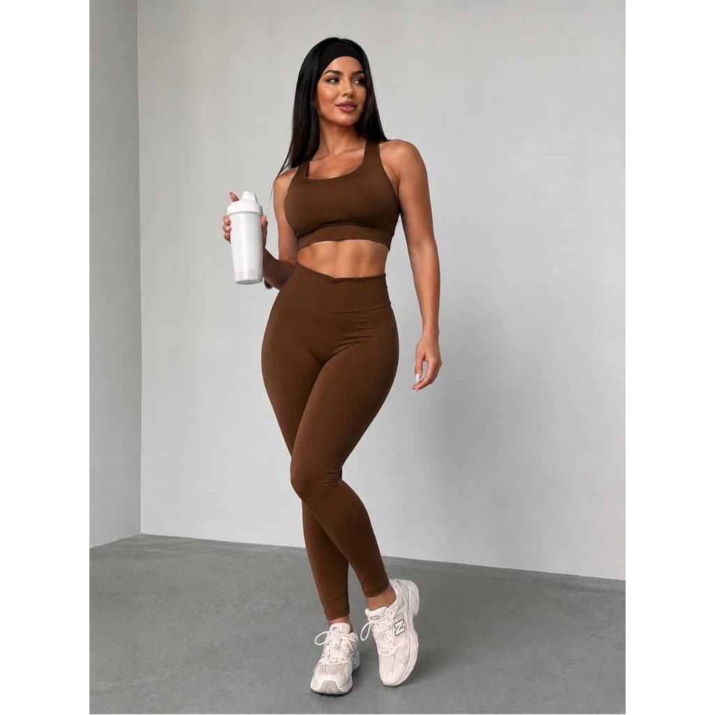 Conjunto Fitness de Academia Feminina Top e Calça Suplex Premium Zero alta compressão