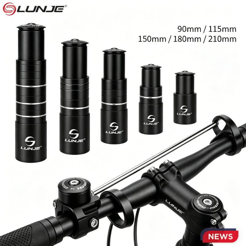 Alongador de Altura de Guidão Bike Ahead Set, Extensor Prolongador 28.6mm 90mm para Mountain Bike
