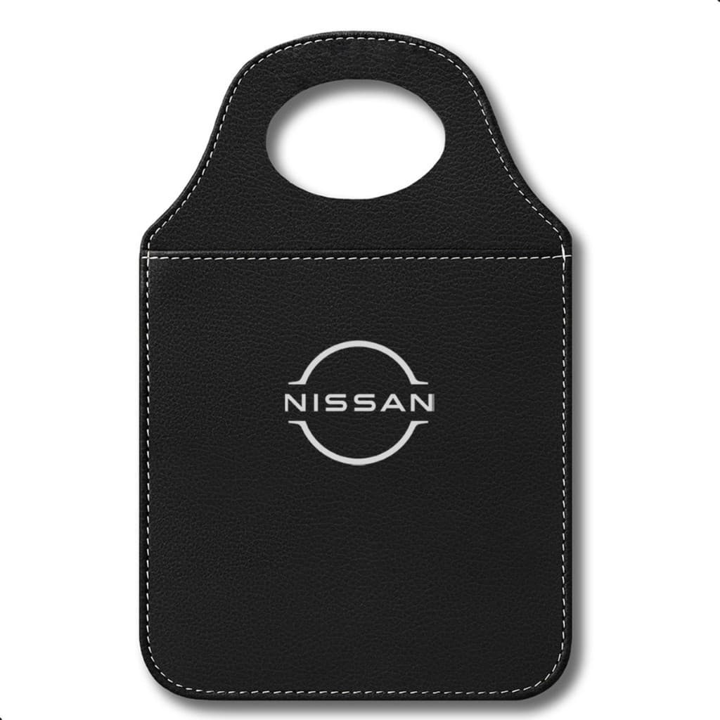 Organizador Lixeirinha Nissan Couro Ecológico Cambio Carro