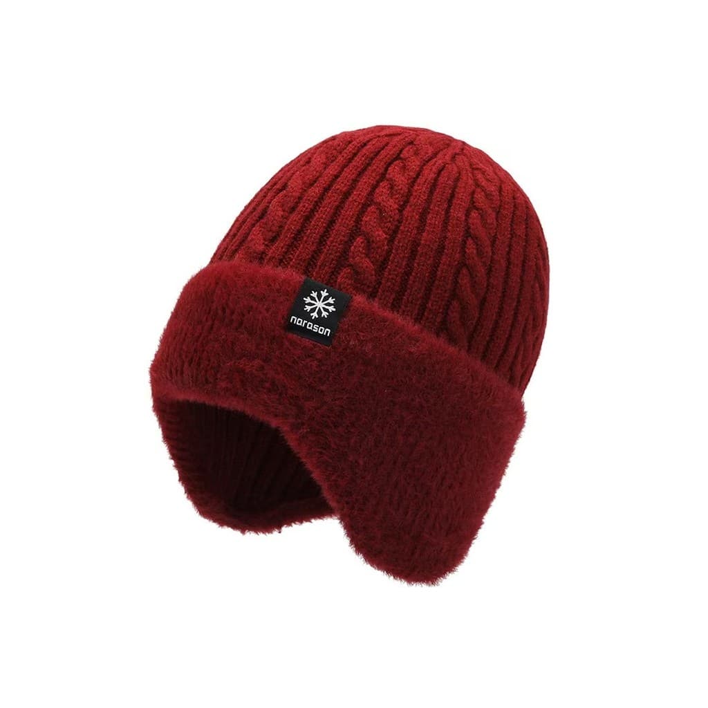 Chapéu masculino inverno All-Match moda malha chapéu de lã outono inverno masculino estendido proteção de orelha velo qu